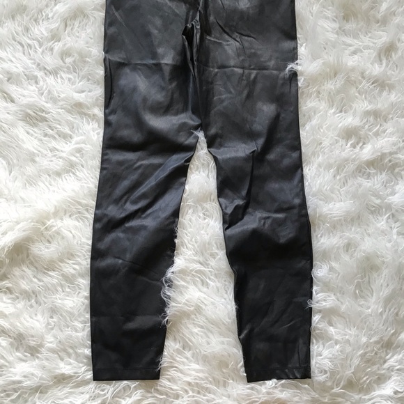 J Crew Vegan Leather Leggings in Black - Picture 10 of 14